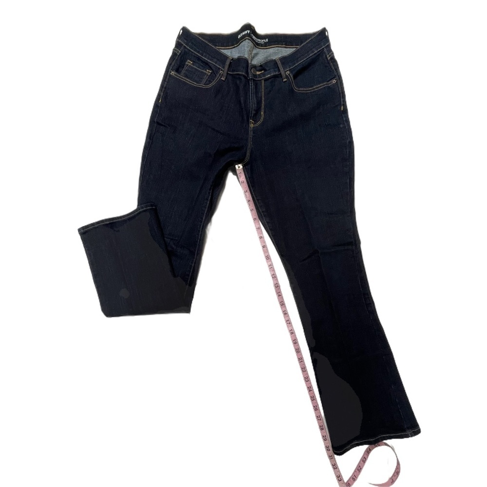 Old Navy Curvy Mid-Rise Boot Cut Dark Wash Jean Womans 14 Short - Picture 5 of 7